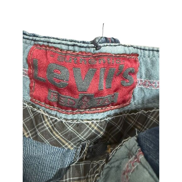 Vtg Levis Mens Carpenter Shorts Blue Denim Skater Grunge Size 40 Y2K Workwear - Picture 3 of 12